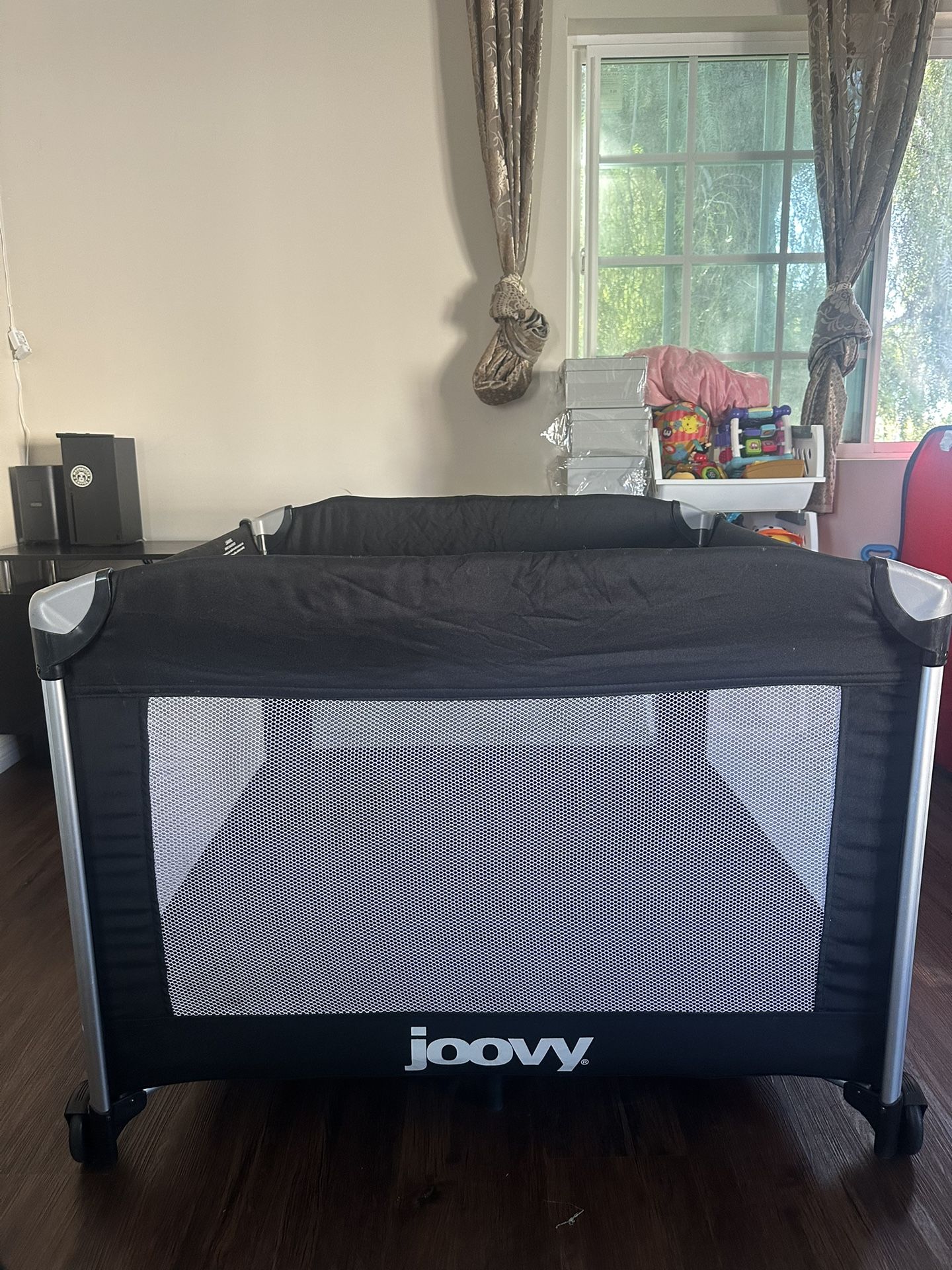 Free Joovy Room² Large Portable Playpen for Babies and Toddlers