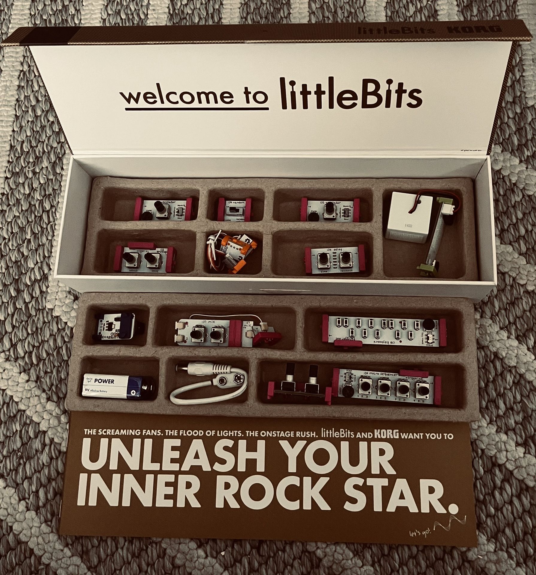 Open Box Korg littleBits Synth Kit 12 BIT Modules Analog Modular Synthesizer