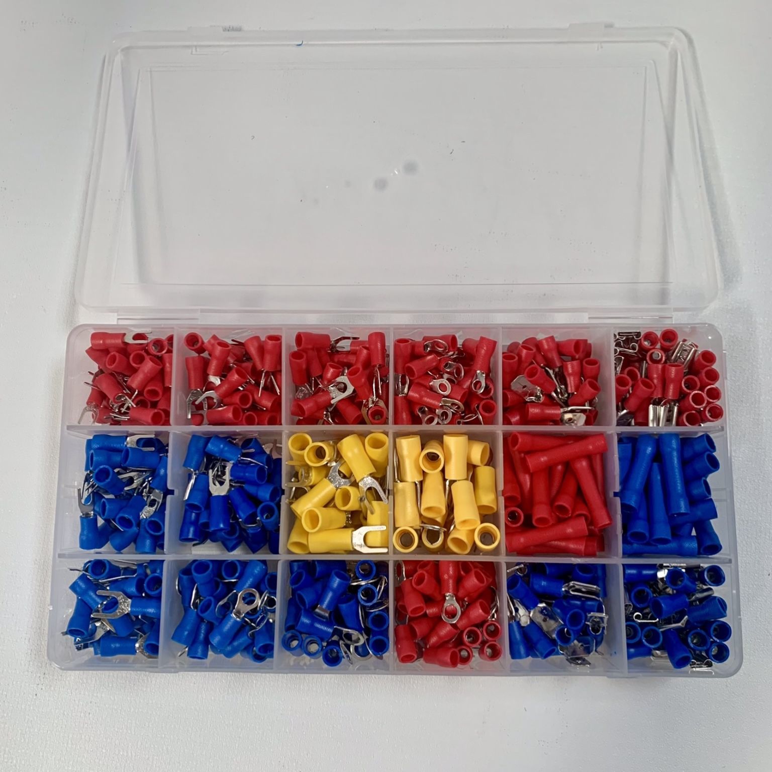 520 PCS Insulated Electrical Wire Splice Terminal Spade/ Crimp/ Ring Connector Kit