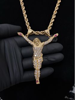 14k Jesus pendant