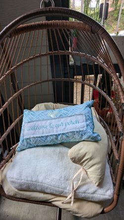 Egg chair with cover