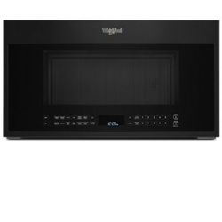 Whirlpool 1.9 cu ft Over-the-Range Microwave – Air Fry, Steam, Sensor Cooking, Black 