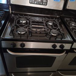 Range Gas Stove GE Stainless Steel 4 Burners