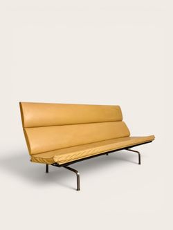 Early Vintage MCM Charles & Ray Eames for Herman Miller “Sofa Compact” daybed sofa, circa 1950s
