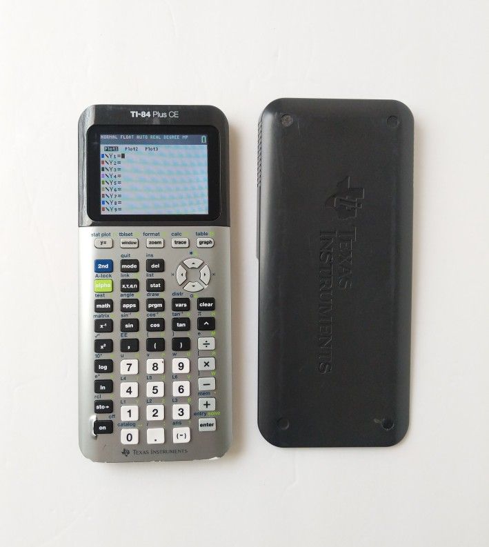 TI 84 Plus CE Graphing Calculator Rechargeable