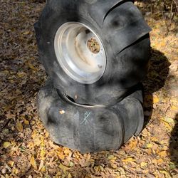 Pair Of 12 Douglas Sports Wheels With Paddles