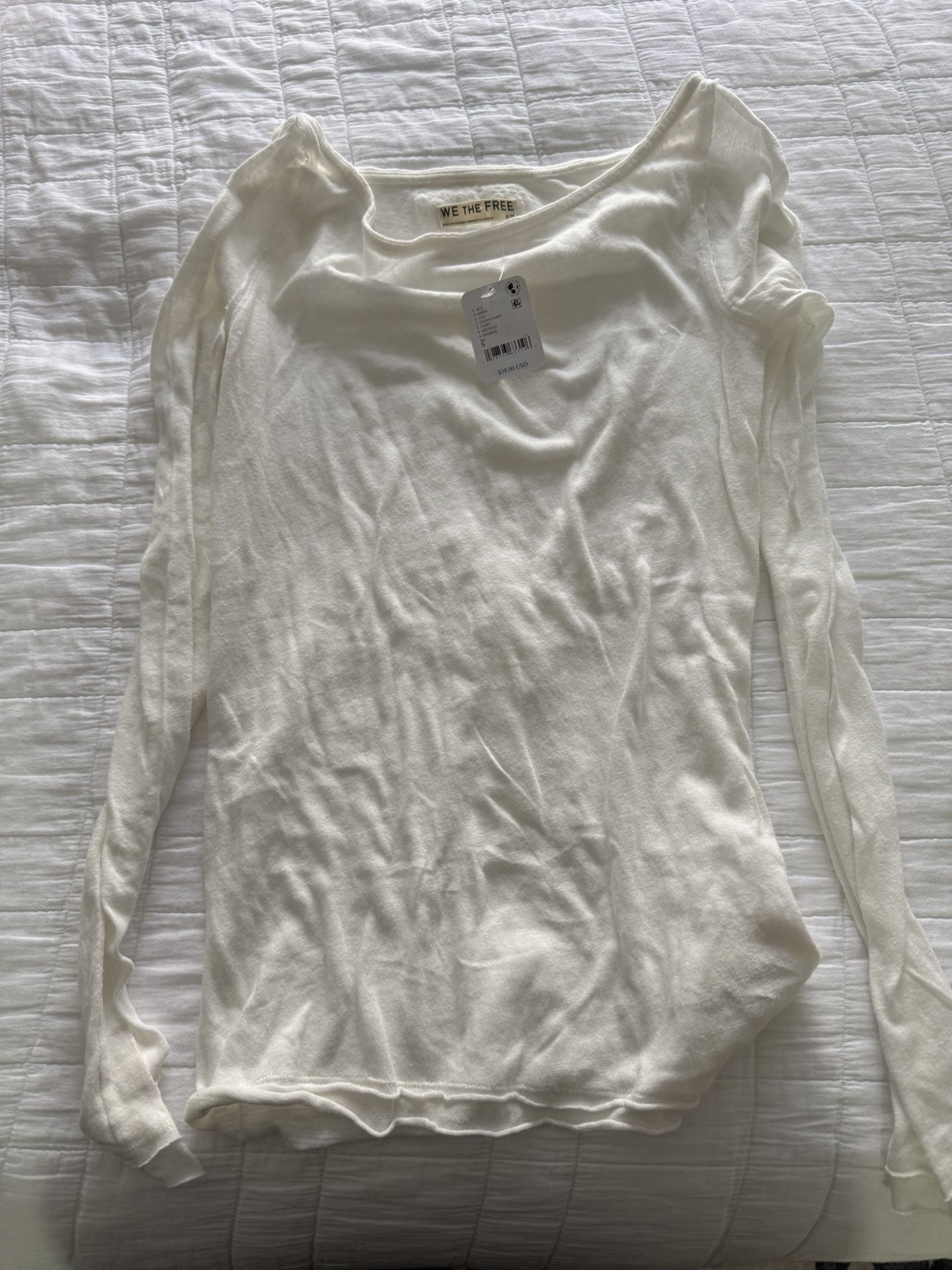 NWT We The Free People Small Lightweight Long sleeve Shirt