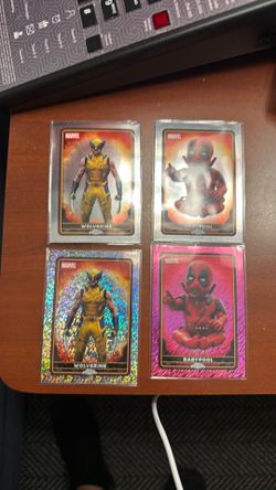 Topps chrome Deadpool and Wolverine refractors