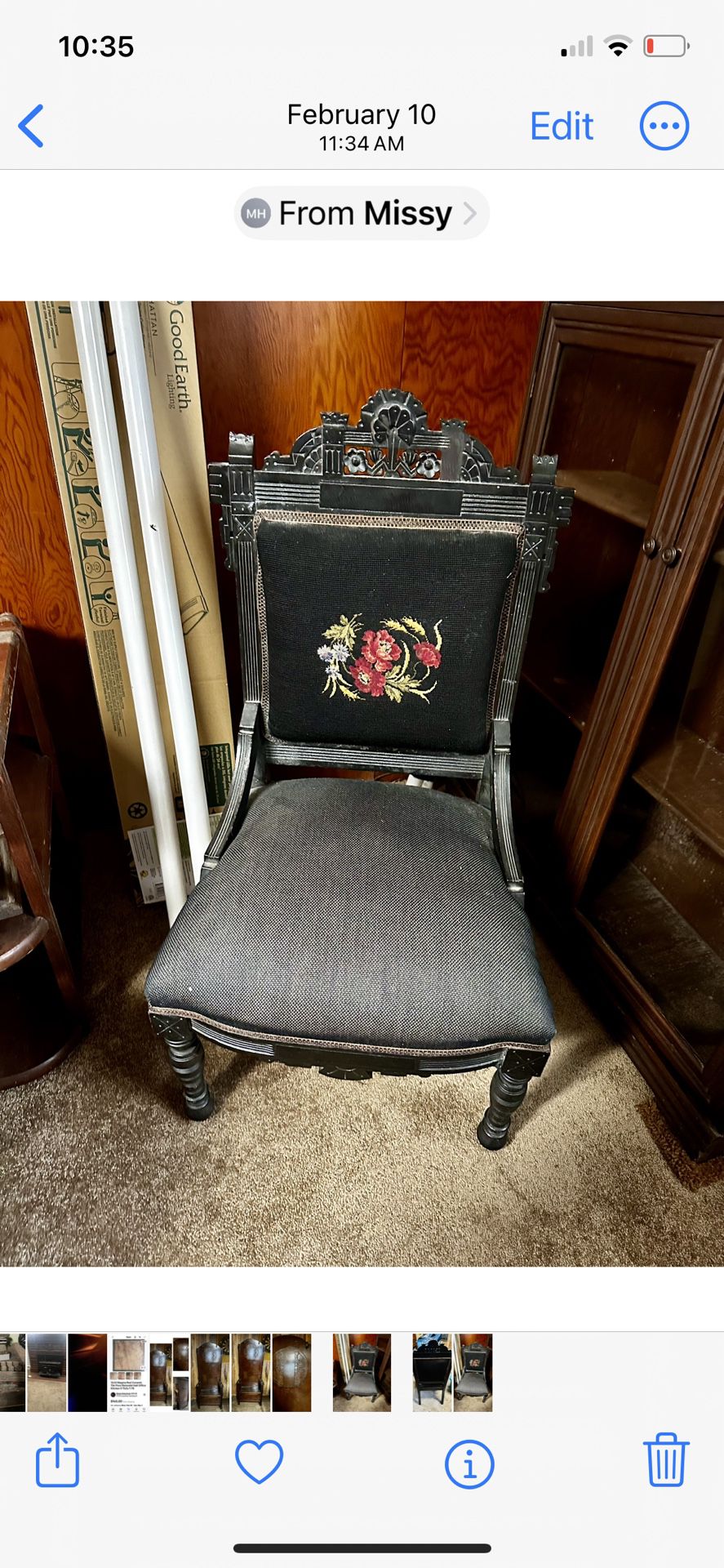 Victorian Eastlake Style Chair
