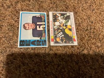 1972 & 1973 Topps Dick Butkus Football Cards Chicago Bears legend HOF