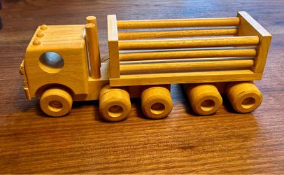 Wooden Semi Truck Tractor Trailer