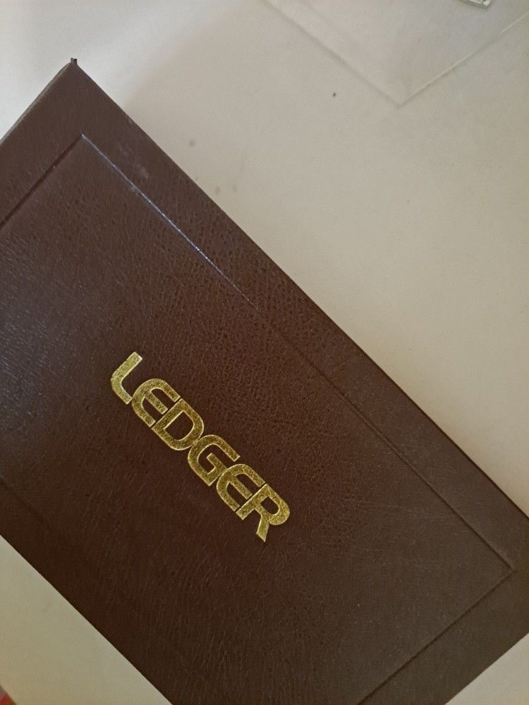 Hard Cover 4 Ring Ledger - Office Supply