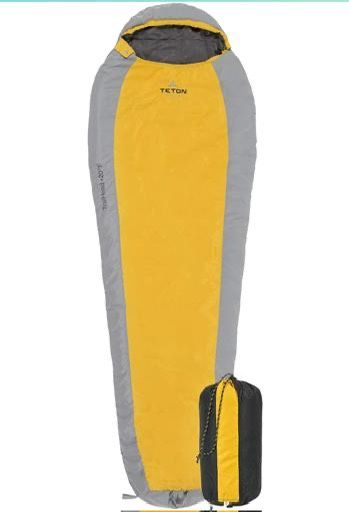TETON Sports Tracker, 5 Degree Sleeping Bag; Lightweight, Warm Mummy Sleeping Bag, Camping, Backpacking, Hiking *New*
