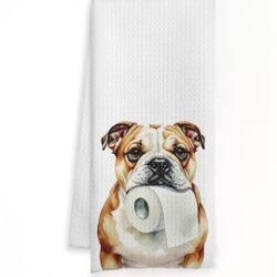 Bathroom Towel With Dog