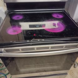 GE Stainless Steel GLASSTOP STOVE OVEN 