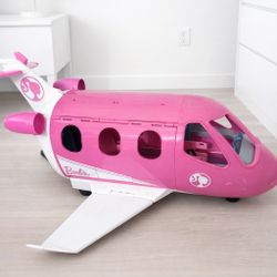 Barbie Toy Airplane – Pink Jet Plane with Opening Cabin | Great Condition 