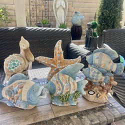 Coastal Outdoor Decor Set