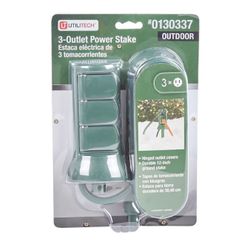 Christmas Outlet power stake for lawn Decorations