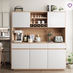 Large Kitchen Pantry, Storage Cabinet With Organizer