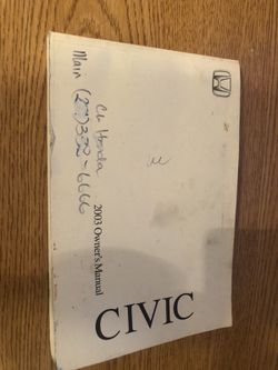 2003 civic si hatchback owners manual
