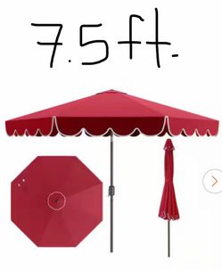 7.5 FT. Umbrella with BASE INCLUIDED