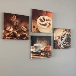 Pictured Art Canvas Coffee Station Decor