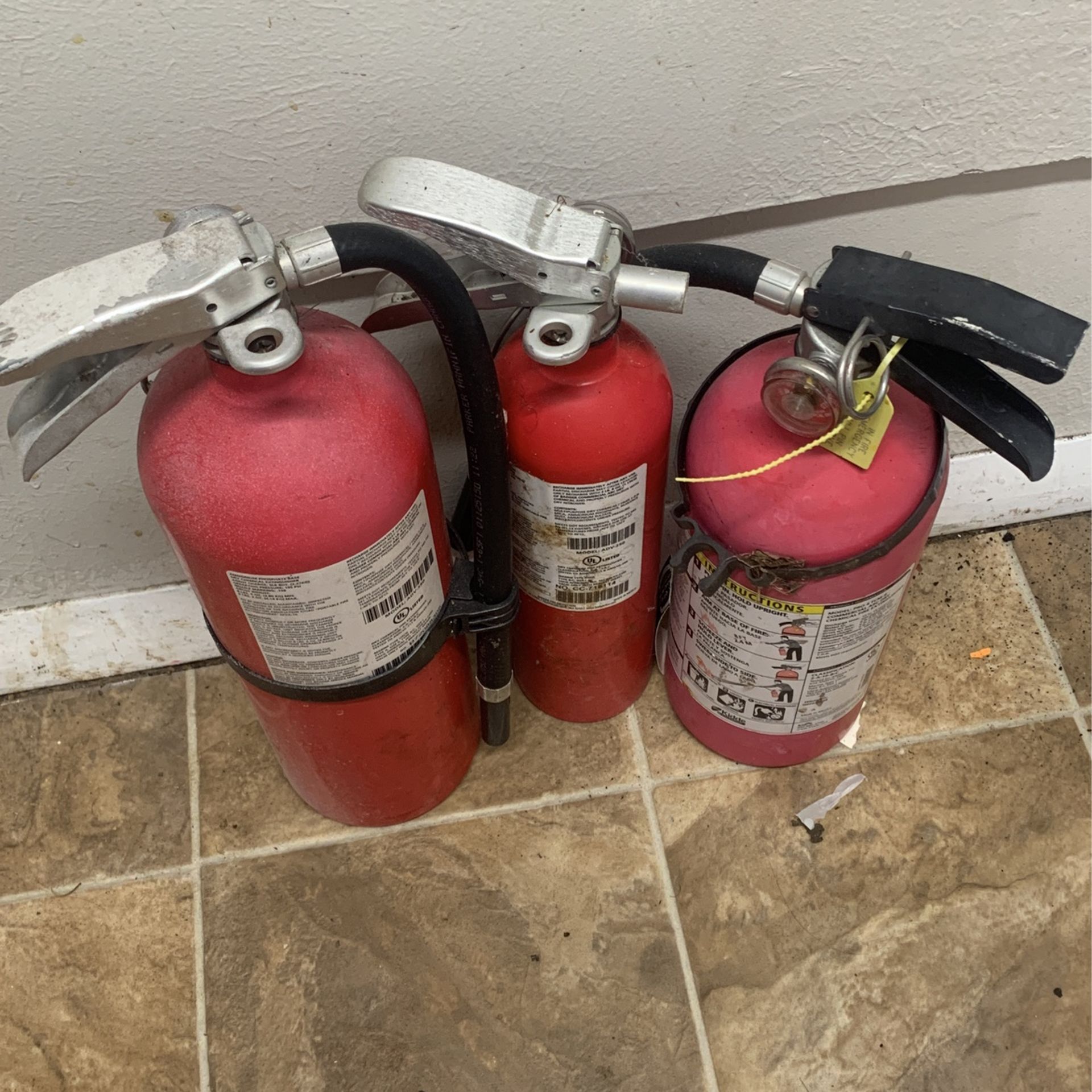 3 Fire Extinguishers