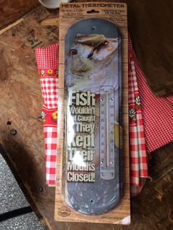 Advertising thermometer Fishing