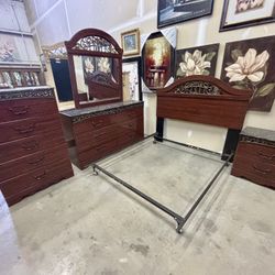 Ashley Fairbrooks Estate 5 Piece Queen Panel Headboard Set 