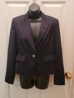 NWT New York and Company Women's Black Suit Jacket/Blazer - Size 4