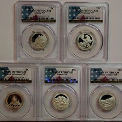 2012 S Clad National Park Quarter Set PR70DCAM