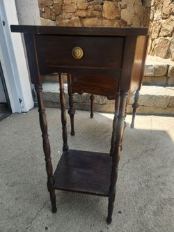 Antique side table/ plant stand
