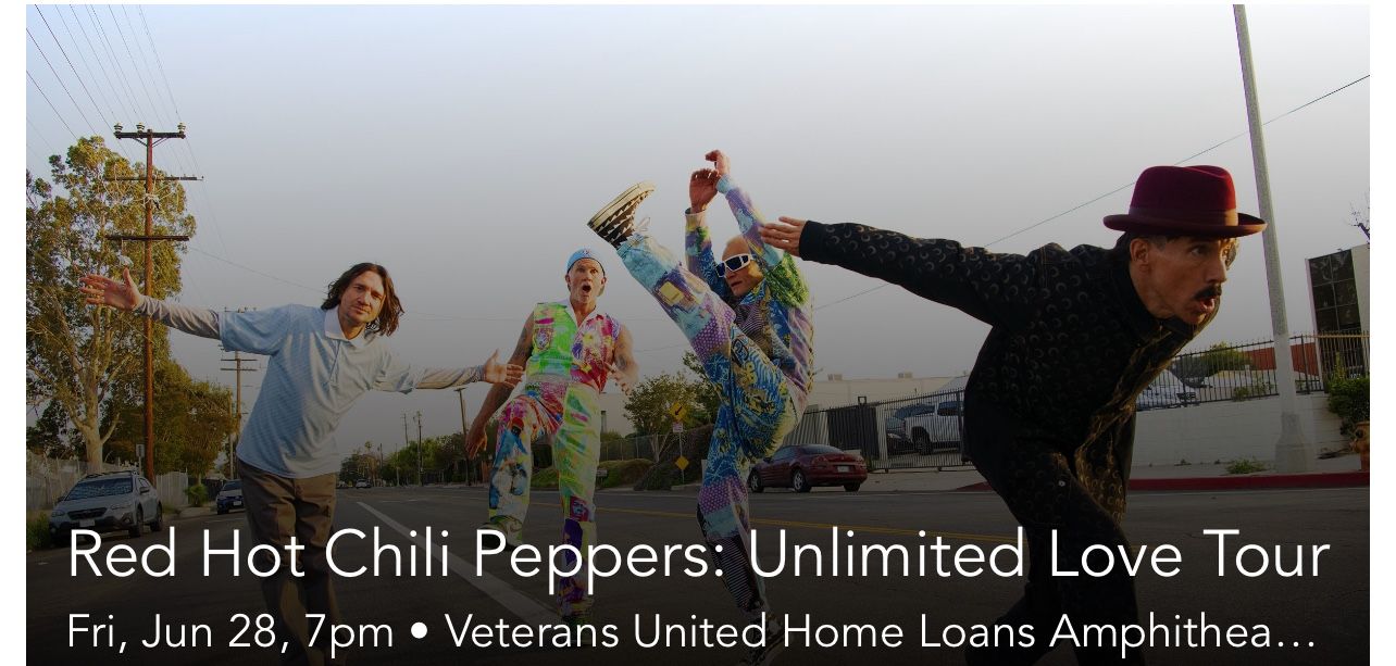 Red Hot Chili Pepper Ticket June 28th