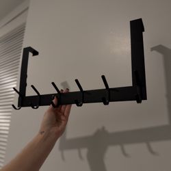 Over-the-Door Metal Hook Rack 