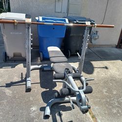 Weight Bench Set With Bar