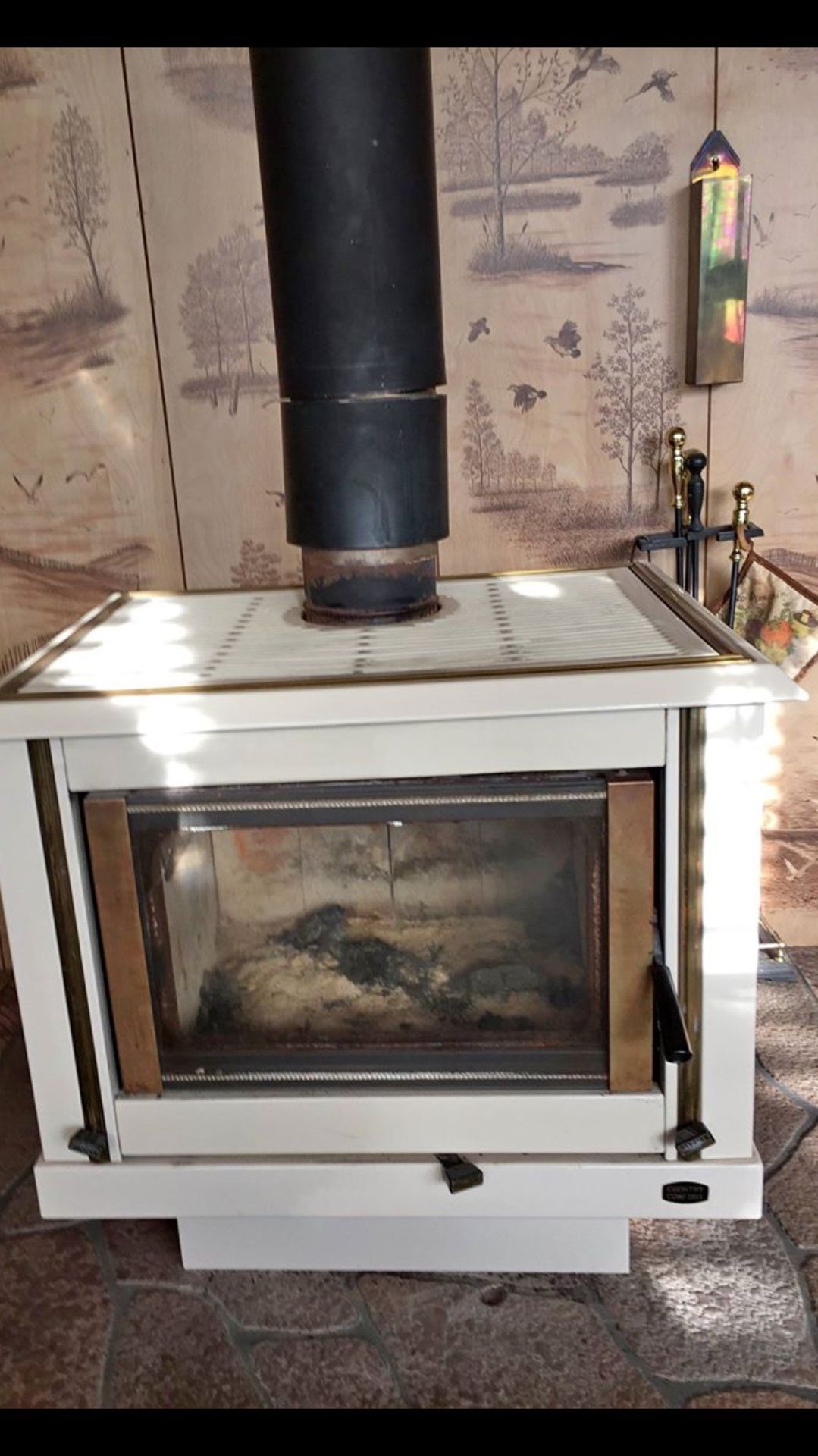 Country comfort free standing wood stove with manual for Sale in Hurst, TX  - OfferUp