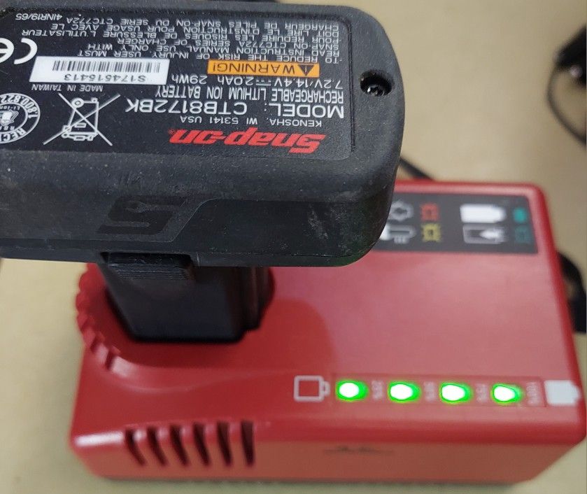 Snap On Lithium Battery and Charger
