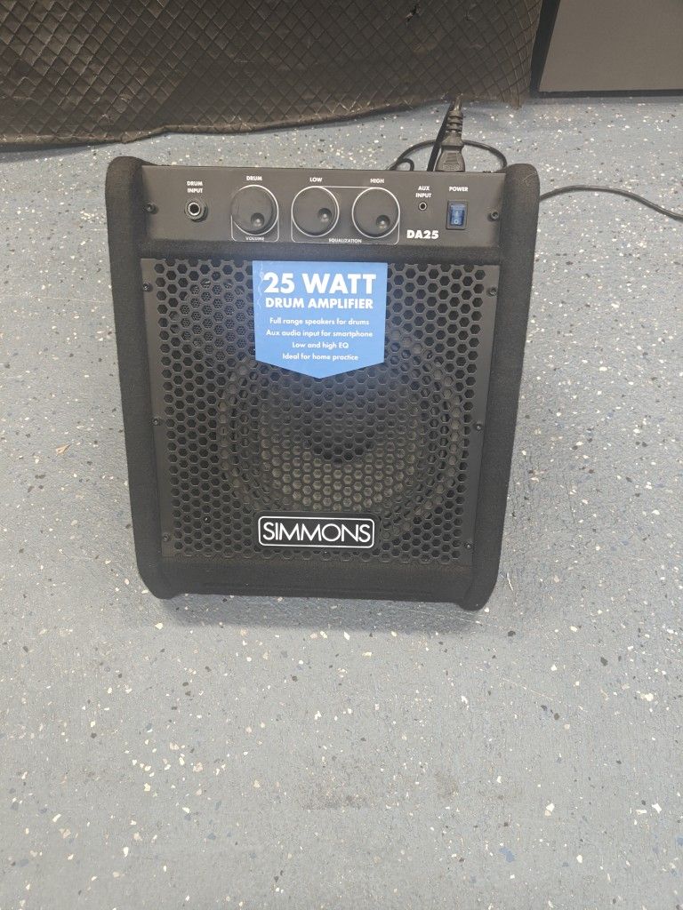 Simmons 25 Watt Drum Amplifier - NOT WORKING 