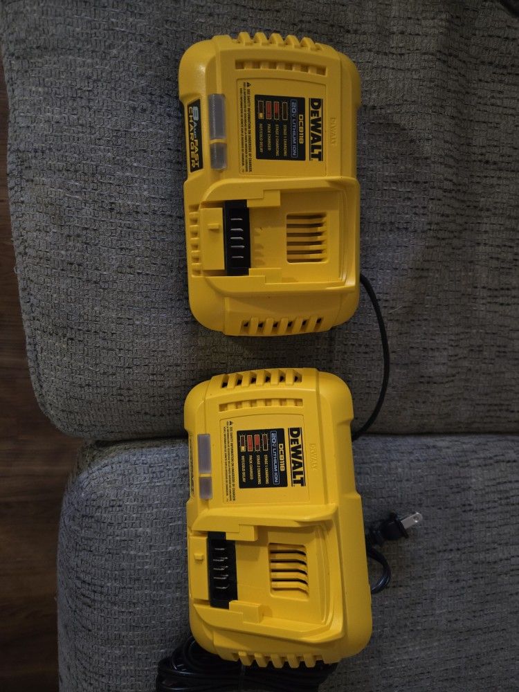 2 Fast Charger Dewalt New $130 For Both 