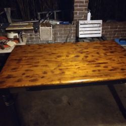 3×5 🔥 Pine Top With WHITE OAK LEGS ENTERTAINMENT STAND OR TABLE