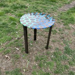 Walnut And Epoxy Resin Art 