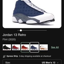 Used Jordan 13 Retro Flint (2020) *NO BOX*