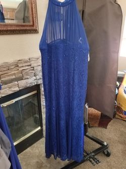 Royal blue dress