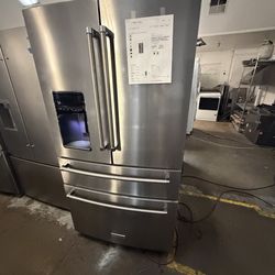 Kitchenaid 4 Door Stainless Steel refrigerator