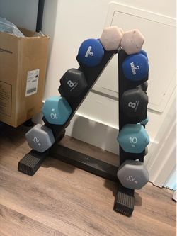 Dumbbell set & Rack