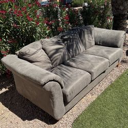 Modern Gray 3-Seater Couch – Clean, Comfortable – $150 OBO