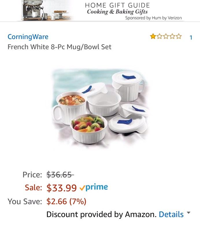 Corning ware French white bowls