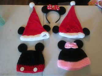 Mickey and minnie hats