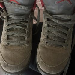 Retro Jordan Shoes Military  Green