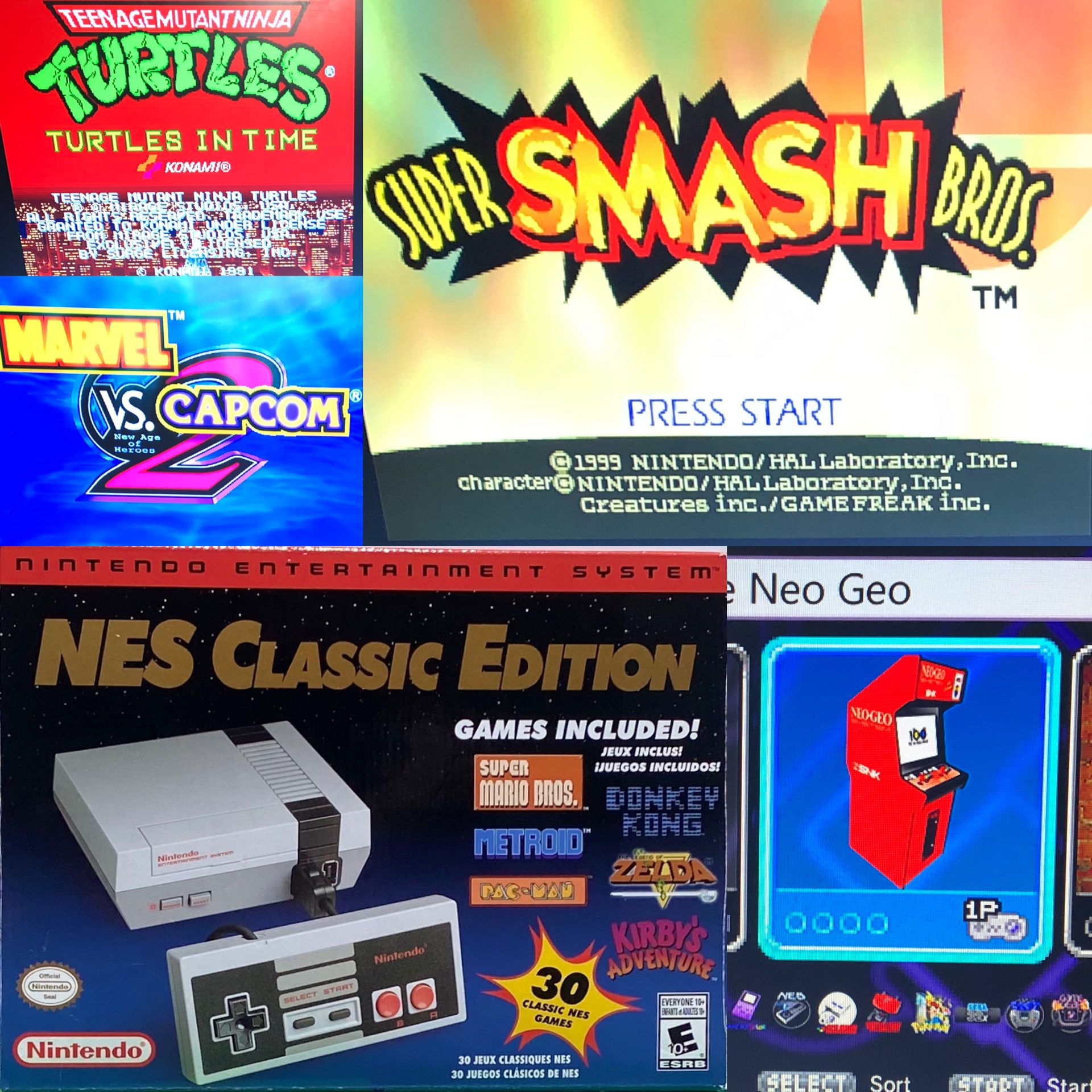 NES Complete in box w/ Arcade Sticks